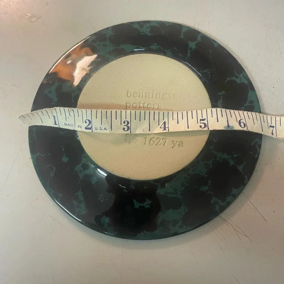 Bennington Potters green agate saucer - Picture 5 of 5
